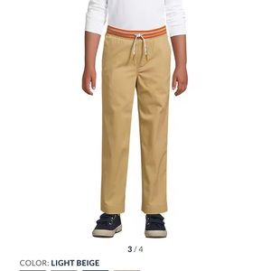 Lands End pull on iron knee chino pants